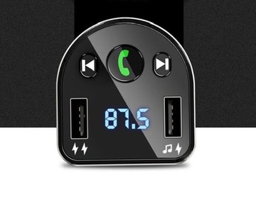 Музыкальный адаптер для автомобильного Bluetooth FM-передатчика