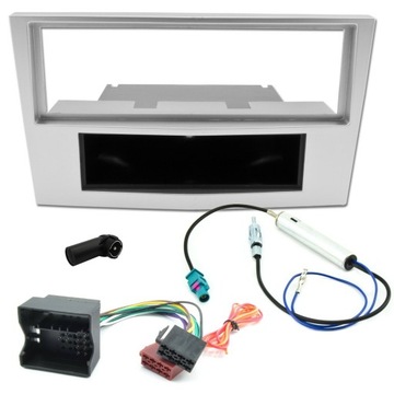 zestaw ramka srebrna wzmacniacz Opel Astra 3 CORSA