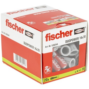 Булавки FISCHER DUOPOWER, значки для футболки, 14x70, 20 шт.