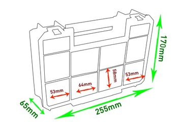 Органайзер для инструментов QBRICK TWO ORG MULTI для шурупов