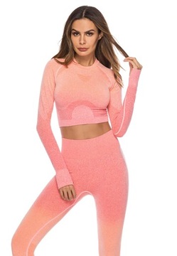 КОМПЛЕКТ ЛЕГИНСОВ ВЕРХНЯЯ БЛУЗКА ДЛЯ ЗАЛА PUSH UP