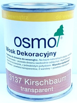 Osmo 3137 WOSK Dekoracyjny do Drewna 0,125l WIŚNIA
