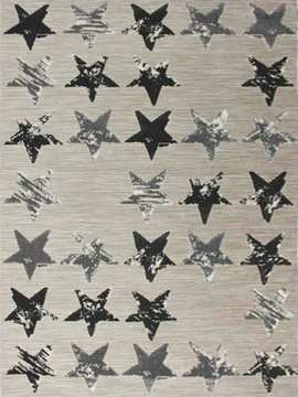 DYWAN SZNURKOWY FLOW 80x150 DWUPOZIOMOWY GWIAZDKI