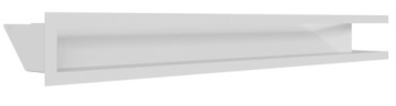 Каминная решетка luft угловая 800x400x90 белая