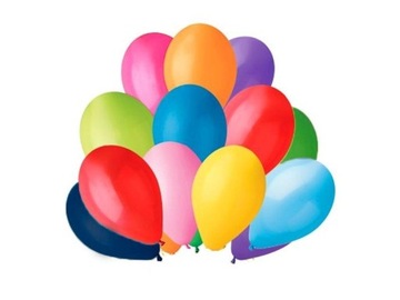 Balony pastelowe 25cm MIX (op.100szt)