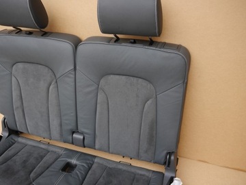 AUDI Q7 4L POHOVKA ZADNÍ SEDADLO KŮŽE ALCANTARA
