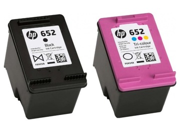 КОМПЛЕКТ ЧЕРНЫХ ЧЕРНИЛ HP 652 + ЦВЕТ F6V25AE/F6V24AE