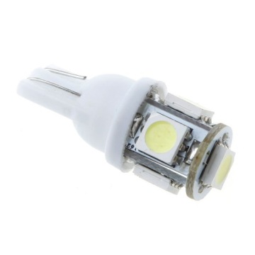 СВЕТОДИОДНАЯ ЛАМПОЧКА 5 SMD 5050 W5W T10 АРТ. БЕЛАЯ