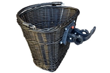 Koszyk wikliny na ROWEROWY clips rower Kosz WENGE