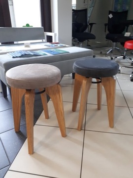 Stołek Taboret drewniany KOSMO Dębowy Focus 12