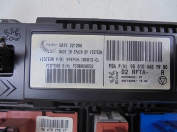 PANEL KLIMATIZACE 96610448YW PEUGEOT 407