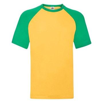 KOSZULKA T-SHIRT BASEBALL - FRUIT - sun/kelly S