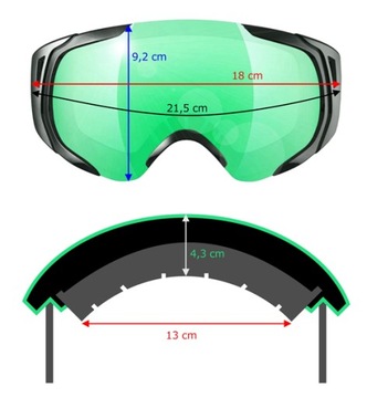 Лыжные магнитные очки ICE-Q — 3 линзы для магнита S1/S3