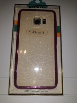 KAIFUXIN ETUI PLECY SAMSUNG S6 EDGE+ BROKAT+ RÓŻ
