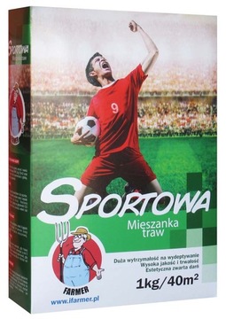 MIESZANKA TRAW SPORTOWA 0,9kg nasiona na trawnik