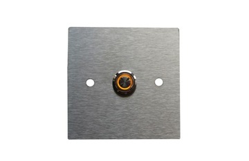 Кнопка звонка для домофона Steel LED 9/12/24/230В 10х10 INOX нерж.