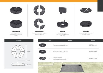 Подставка-подставка для террасной плитки H15