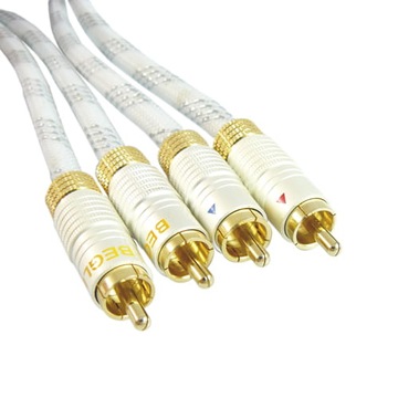 Kabel 2 wtyki RCA na 2 wtyki RCA Perfekt BEGLI 1m