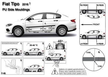 LIŠTA BOČNÍ DVEŘE SUBARU XV 2012-