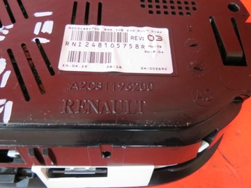 RENAULT MEGANE 3 III 1.5 СЧЕТЧИК ЧАСОВ 248105758R