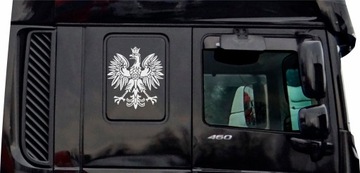Naklejki Orzeł, godło, TIR, komplet - 2 sztuki