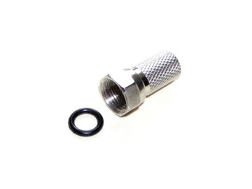 Wtyk F z uszczelką na kabel antenowy RG6