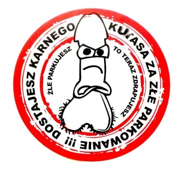 Karne Naklejki KARNY KU#AS oczy trudnozdzieralne