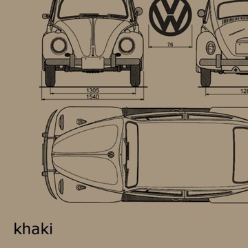 VOLKSWAGEN VW BEETLE Футболка Beetle - L