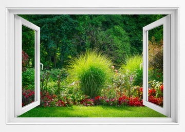 Fototapeta Flizelinowa 3D Okno Krajobraz kr-184-o