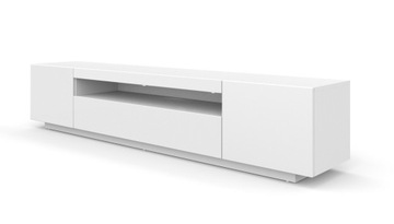 Szafka RTV 200 cm biały mat