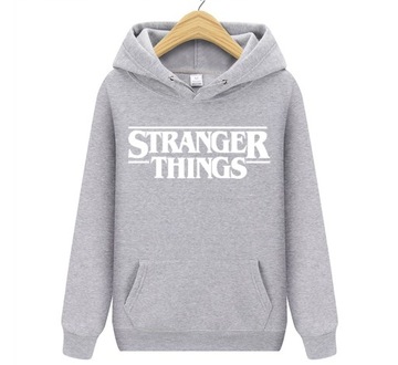 BLUZA DAMSKA STRANGER THINGS kapturem KANGURKA XXL