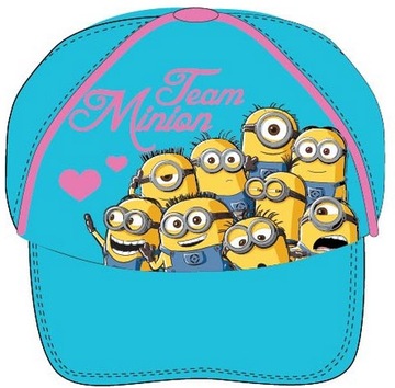Czapka dziewczęca z daszkiem MINIONKI 52