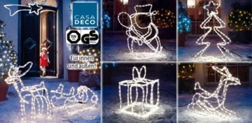 СТ. Голова Санта-Клауса 3D светодиодная змея для вашего сада