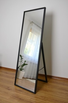 Lustro stojące duże czarne, białe 70x180 cm