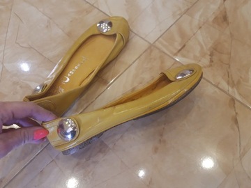 JEFFREY CAMPBELL БАЛЕТКИ КОЖАНЫЕ размер 36-23,5см