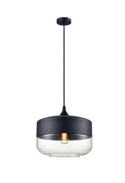 LAMPA WISZĄCA SZKLANA LOFT INDUSTRIAL ZENIT BLACK
