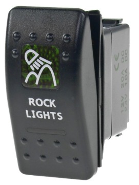 CARLING ПЕРЕКЛЮЧАТЕЛЬ IP68 СВЕТОДИОДНЫЙ ПЕРЕКЛЮЧАТЕЛЬ 12-24V 20A ЗЕЛЕНЫЙ РОК ОГНИ