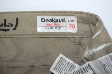 Desigual The Fun Slim Fit spodnie damskie 28 rurki