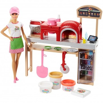 Barbie - Zestaw Pizzeria i lalka FHR09