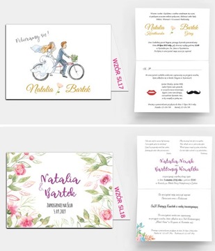 Свадебные приглашения с цветами в деревенском стиле в стиле бохо