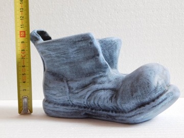 ОБУВЬ КЕРАМИЧЕСКИЙ ЦВЕТОЧНЫЙ ГОРШОК САДОВЫЙ ОРНАМЕНТ УКРАШЕНИЕ