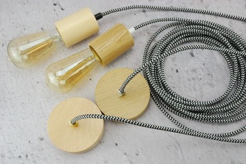 кабель плетеный железный 3х0,75 лофт ретро паук