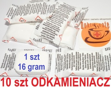 10szt dużych 16g odkamieniacz do ekspres Saeco Philips Gaggia Spidem Miele