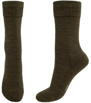 Skarpety WEŁNA MERINO Wojskowe TREKKINGOWE OLIVE