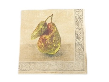 SERWETKI PAPIEROWE JESIEŃ OWOCE LIŚCIE 33x33 20szt