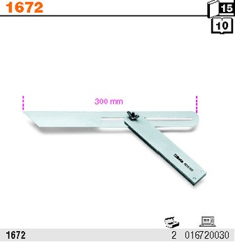 РЕГУЛИРУЕМЫЙ СТАЛЬНОЙ УГОЛ 300 ММ BETA 1672