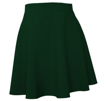 BUTELKOWA SPÓDNICA SPÓDNICZKA ROZKLOSZOWANA 38 M