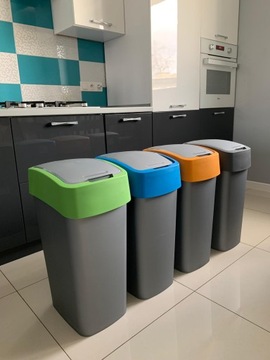 CURVER 4x50L Набор контейнеров для сортировки мусора объемом 50 л