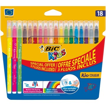 KID COULEUR FLUO flamastry BIC 18 kol. 6313