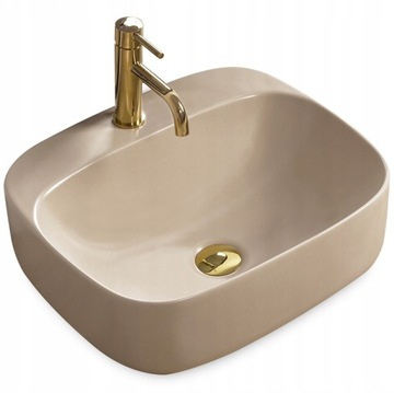 Umywalka Ceramiczna Nablatowa LUIZA 42 Grey Mat